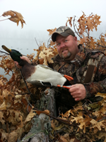 Mike Short with rare reward banded duck